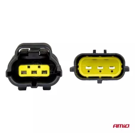 AMIO ΦΙΣΑ ΣΥΝΔΕΣΗΣ ΜΕ ΥΠΟΔΟΧΗ 3 PIN Φ2,2mm ΑΔΙΑΒΡΟΧΗ AMIO - 1 τεμ. 04347/AM 