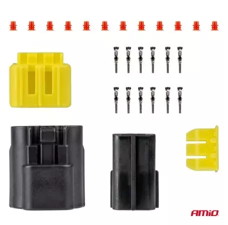 AMIO ΦΙΣΑ ΣΥΝΔΕΣΗΣ ΜΕ ΥΠΟΔΟΧΗ 6 PIN Φ2,2mm ΑΔΙΑΒΡΟΧΗ AMIO - 1 τεμ. 04349/AM 