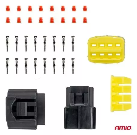 AMIO ΦΙΣΑ ΣΥΝΔΕΣΗΣ ΜΕ ΥΠΟΔΟΧΗ 8 PIN Φ2,2mm ΑΔΙΑΒΡΟΧΗ AMIO - 1 τεμ. 04350/AM 