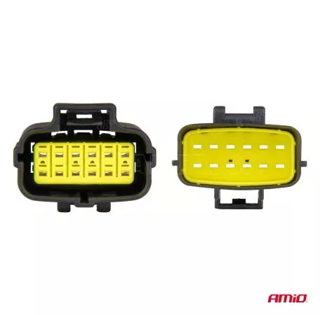 AMIO ΦΙΣΑ ΣΥΝΔΕΣΗΣ ΜΕ ΥΠΟΔΟΧΗ 12 PIN Φ2,2mm ΑΔΙΑΒΡΟΧΗ AMIO - 1 τεμ. 04352/AM 