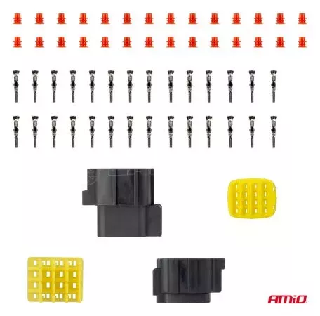 AMIO ΦΙΣΑ ΣΥΝΔΕΣΗΣ ΜΕ ΥΠΟΔΟΧΗ 16 PIN Φ2,2mm ΑΔΙΑΒΡΟΧΗ AMIO - 1 τεμ. 04353/AM 