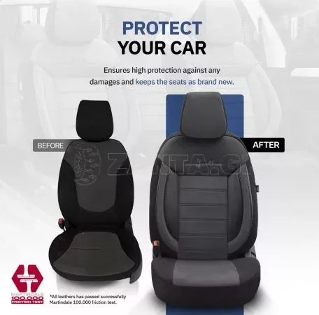AMIO ΚΑΛΥΜΜΑΤΑ ΚΑΘΙΣΜΑΤΩΝ OTOM COMFORTLINE 209 ΜΑΥΡΟ ΥΦΑΣΜΑΤΙΝΟ SET AMIO - 1 σετ. OT00758/AM 