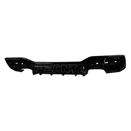 Diffuser Πίσω Προφυλακτήρα Για Bmw 1 F20 F21 15-19 M-Packet Γυαλιστερό Μαύρο Με 2 Διπλές Τρύπες Εξάτμισης Αριστερά & Δεξιά Από Abs Πλαστικό 1 Τεμάχιο 