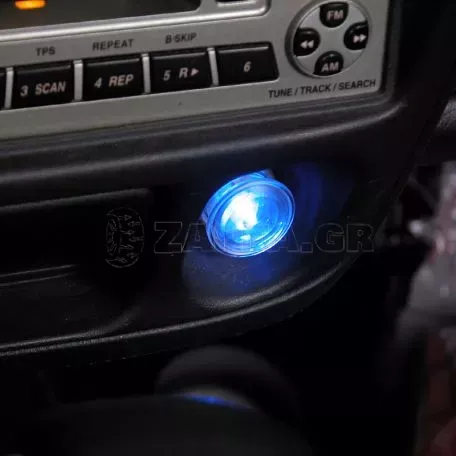 Διακοσμητικός Φωτισμός Led Λάμπα Για τον Αναπτήρα Αυτοκινήτου Μπλε Χρώμα GA-2663 1 Τεμάχιο 