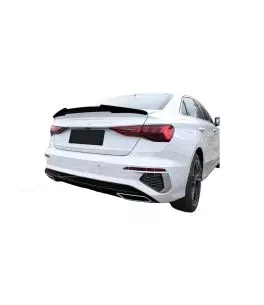Αεροτομή Πορτ Παγκάζ Για Audi A3 8VS Sedan 12-20 M4 Look V2 Style Μαύρο Γυαλιστερό Από Abs Πλαστικό 