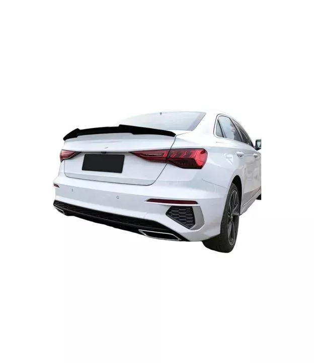 Αεροτομή Πορτ Παγκάζ Για Audi A3 8VS Sedan 12-20 M4 Look V2 Style Μαύρο Γυαλιστερό Από Abs Πλαστικό