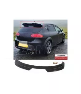 Αεροτομή Οροφής Για Seat Leon 1P 09-13 Cupra Look Από Abs Πλαστικό Μαύρη Γυαλιστερή 