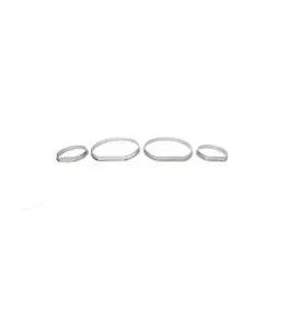 Δαχτυλίδια Καντράν Για Bmw 3 E46 98-04 Ασημί Ματ 
