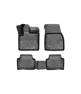 Πατάκια Σκαφάκια 3D Από Λάστιχο TPE Για Land Rover Range Rover Evoque L551 2019+ Rizline 4 Τεμάχια Μαύρα 