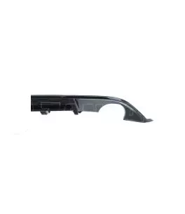 Diffuser Πίσω Προφυλακτήρα Για VW Golf VII (7) 13-17 GTI Με 2 Μονές Εξατμίσεις Δεξια & Αριστερά Γυαλιστερό Μαύρο Από Abs Πλαστικ 
