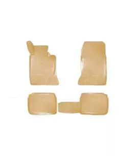 Πατάκια Σκαφάκια 3D Από Λάστιχο TPE Για Mercedes E-Class (Multiform) W124/W210/W211/CLS W219 Rizline 4 Τεμάχια Μπεζ Χωρίς Κουμπώ 