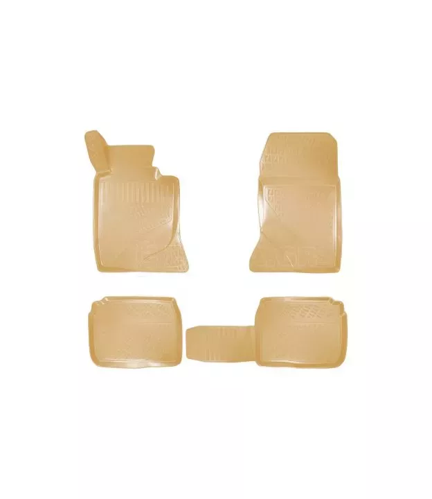 Πατάκια Σκαφάκια 3D Από Λάστιχο TPE Για Mercedes E-Class (Multiform) W124/W210/W211/CLS W219 Rizline 4 Τεμάχια Μπεζ Χωρίς Κουμπώ