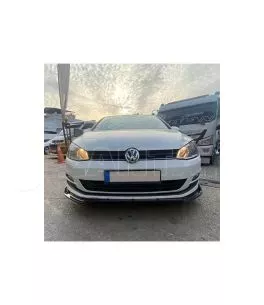 Μπροστινό Spoiler Για VW Golf VII (7.5) 17-20 Standard Έκδοση Μαύρο Χρώμα Από Abs Πλαστικό 3 Τεμάχια 