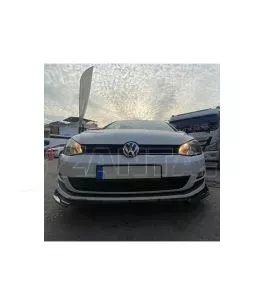 Μπροστινό Spoiler Για VW Golf VII (7.5) 17-20 Standard Έκδοση Μαύρο Χρώμα Από Abs Πλαστικό 3 Τεμάχια 