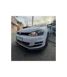 Μπροστινό Spoiler Για VW Golf VII (7.5) 17-20 Standard Έκδοση Μαύρο Χρώμα Από Abs Πλαστικό 3 Τεμάχια 
