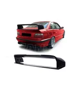 Αεροτομή Πορτ Παγκάζ Για Bmw 3 E36 90-99 Sedan / Coupe M3 GT-Look XL Με Αποστάτες Μαύρη Γυαλιστερή Από Abs Πλαστικό 4 Τεμάχια 