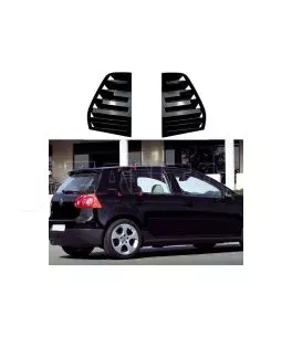 Καπάκια Πισινών Παραθύρων Για VW Golf V (5) 03-08 Μαύρα 2 Τεμάχια 