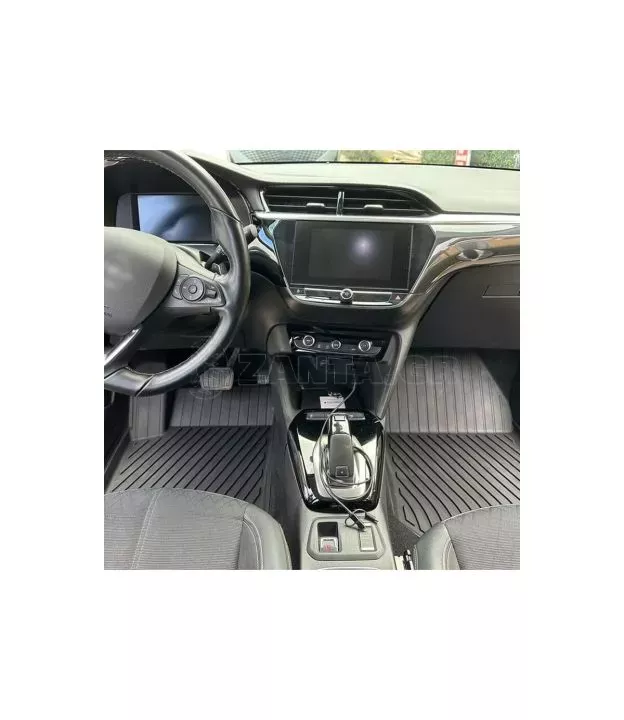 Πατάκια Σκαφάκια 3D Από Λάστιχο TPE Για Opel Corsa F 19+, Mokka 19+ / Peugeot 208 19+, 2008 19+ Rizline Premium 4 Τεμάχια Μαύρα
