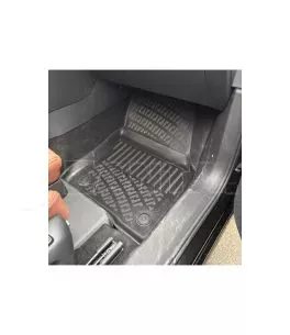 Πατάκια Σκαφάκια 3D Από Λάστιχο TPE Για Skoda Kodiaq 2024- Rizline 4 Τεμάχια Μαύρα 