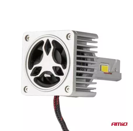 AMIO ΛΑΜΠΕΣ LED D3S/D5R/D8S 12/24V 6000K 9.000lm 50W X ALL IN ONE SERIES CAN-BUS (ΜΕ ΑΝΕΜΙΣΤΗΡΑΚΙ) AMIO - 2 ΤΕΜ.  03669/AM 