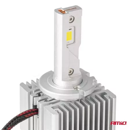 AMIO ΛΑΜΠΕΣ LED D3S/D5R/D8S 12/24V 6000K 9.000lm 50W X ALL IN ONE SERIES CAN-BUS (ΜΕ ΑΝΕΜΙΣΤΗΡΑΚΙ) AMIO - 2 ΤΕΜ.  03669/AM 