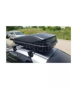 Μπαγκαζιέρα οροφής Junior Easy 145x94x40cm με μονόπλευρο άνοιγμα και κλειδί, 420 λίτρα - μαύρη 