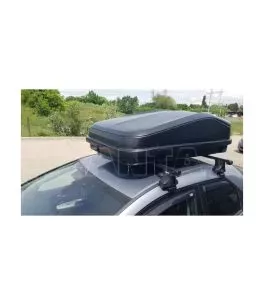 Μπαγκαζιέρα οροφής Junior Easy 145x94x40cm με μονόπλευρο άνοιγμα και κλειδί, 420 λίτρα - μαύρη 