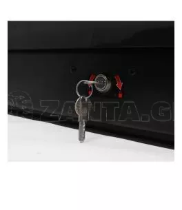 Μπαγκαζιέρα οροφής Junior Easy 180x78x40cm με μονόπλευρο άνοιγμα και κλειδί, 430 λίτρα - μαύρη 