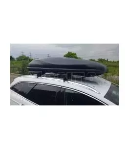 Μπαγκαζιέρα οροφής Junior Altro 185x80x41cm με διπλό άνοιγμα με κλειδί, 460 λίτρα - μαύρη 
