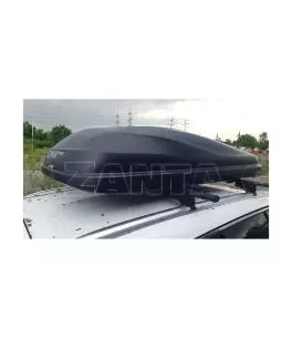 Μπαγκαζιέρα οροφής Junior Altro 185x80x41cm με διπλό άνοιγμα με κλειδί, 460 λίτρα - μαύρη 