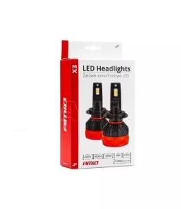 ΛΑΜΠΕΣ LED H15 9-16V 90W 6.500K 9900lm CANBUS ΜΕ ΑΝΕΜΙΣΤΗΡΑΚΙ X3 SERIES AMIO - 2ΤΕΜ. 