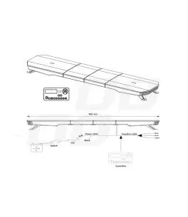 ΣΤΡΟΜΠΟ ΜΠΑΡΑ 12/24V 180xSMD LED 54'' 51 ΧΡΗΣΕΩΝ ΜΕ ΦΙΣ ΑΝΑΠΤΗΡΑ ΒΙΔΩΤΗ 1372x280X82mm​ ΑMiO - 1 TEM. 