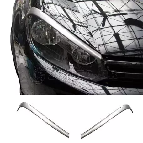 Φρυδάκια Μπροστινών Φαναριών Για VW Golf VI (6) 08-11 2 Τεμάχια 