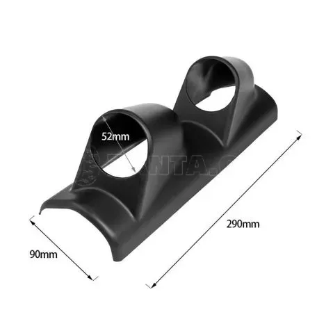 Βάση Για Όργανα Κολώνας Διπλή (2 x 52mm) Μαύρη Auto Gauge 