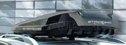 Μπαγκαζιέρα οροφής Junior Strike 199x84x35cm με διπλό άνοιγμα και κλειδί, 440 λίτρα - μαύρη γυαλιστερή 