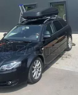 Μπαγκαζιέρα οροφής Junior Easy 180x94x39cm με μονόπλευρο άνοιγμα και κλειδί, 530 λίτρα - μαύρη 