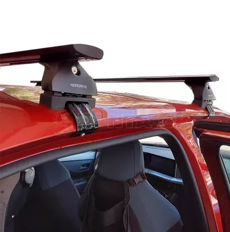 Nordrive Kit Μπάρες Οροφής - Πόδια Nordrive Silenzio μαύρες για Opel Frontera 2024+ αλουμινίου - 2 τεμ. ΜΠ.OFRONTERA.01 