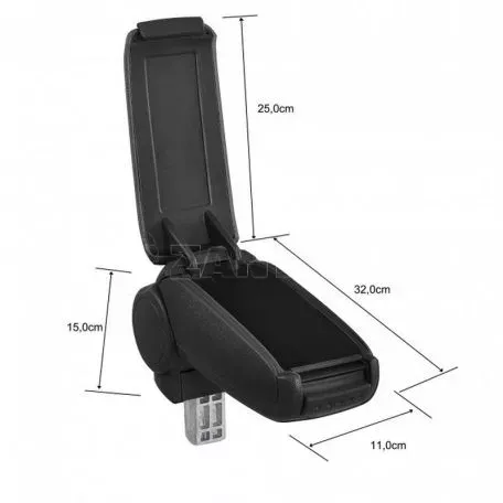 Κονσόλα Χειροφρένου Τεμπέλης  "Oem" Design Για Opel Astra J 2009-2015 Υφασμάτινος Μαύρο Χρώμα 
