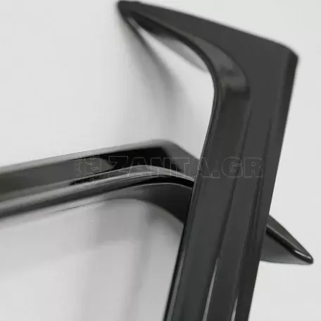 Αεροτομές Πρόσθετα Δεξιά Αριστερά Για VW Polo 6R/6C 09-17  Μαύρο Γυαλιστερό Πλαστικό Standard Έκδοση 2 Τεμάχια 