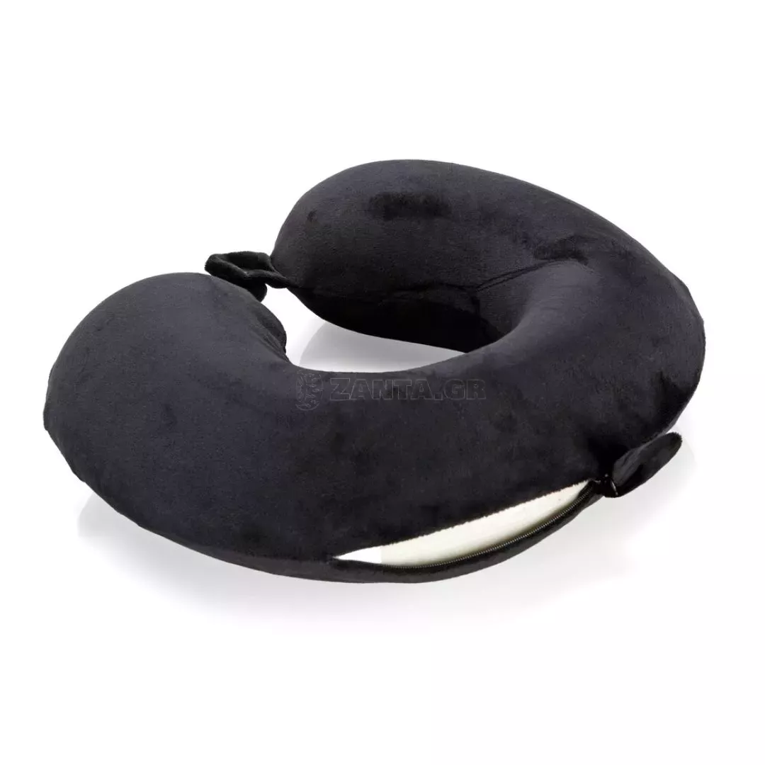 Lampa ΜΑΞΙΛΑΡΙ ΤΑΞΙΔΙΟΥ ΑΥΧΕΝΑ MEMORY FOAM ΜΑΥΡΟ MEMORY-WRAP LAMPA - 1 ΤΕΜ. L5416.4