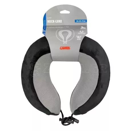 Lampa ΜΑΞΙΛΑΡΙ ΤΑΞΙΔΙΟΥ ΑΥΧΕΝΑ ΕΡΓΟΝΟΜΙΚΟ MEMORY FOAM ΜΑΥΡΟ/ΓΚΡΙ NECK-LUXE LAMPA - 1 ΤΕΜ. L5416.7 