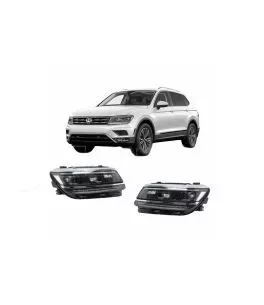 Μπροστινά Φανάρια Set Για Vw Tiguan II mk2 16+ DRL Led Matrix & Led Signal Dynamic R-Line Look H7/H7 Με Μοτέρ Carner 