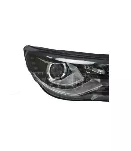 Μπροστινά Φανάρια Set Για Vw Tiguan mk1 07-11 DRL Μαύρα H7/H7 Με Μοτέρ  Carner 