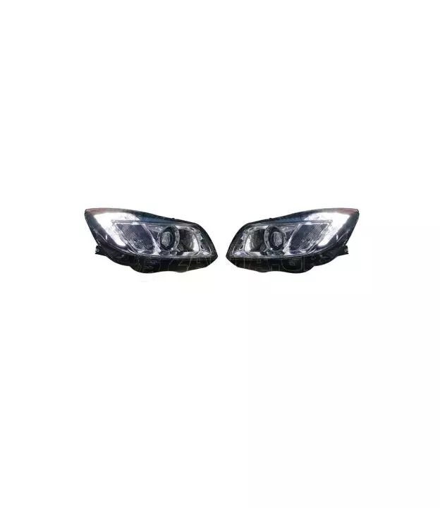 Μπροστινά Φανάρια Set Για Opel Insignia 08-12 TRU DRL Μαύρα H7 Carner