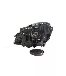 Μπροστινά Φανάρια Set Για Mercedes-Benz C-Class W204 11-14 DRL & Led Φλας Μαύρα H7 Με Μοτέρ Depo 