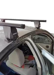 MENABO Kit Μπάρες - Πόδια MENABO αλουμινίου μαύρη DELTA για Nissan Almera 4D 2000-2006 - 2 τεμάχια ΜΠ.NALMERA.16 