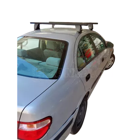 MENABO Kit Μπάρες - Πόδια MENABO αλουμινίου μαύρη DELTA για Nissan Almera 4D 2000-2006 - 2 τεμάχια ΜΠ.NALMERA.16 