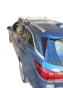 MENABO Kit Μπάρες - Πόδια MENABO αλουμινίου OMEGA LARGE για Opel Astra K Sports Tourer 2016-2021 με εφαπτόμενες παράλληλες μπάρες - 2 τεμάχια ΜΠ.OASTRAK.27 