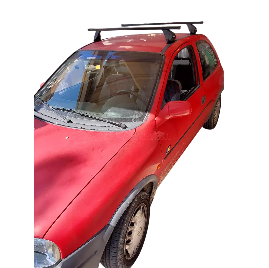 MENABO Kit Μπάρες - Πόδια MENABO αλουμινίου OMEGA MEDIUM για Opel Corsa B 1993-2001 - 2 τεμάχια ΜΠ.OCORSAB.16