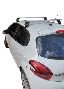 MENABO Kit Μπάρες - Πόδια MENABO αλουμινίου OMEGA MEDIUM για Peugeot 208 5d 2015-2019 - 2 τεμάχια ΜΠ.PEUGEOT208.02 